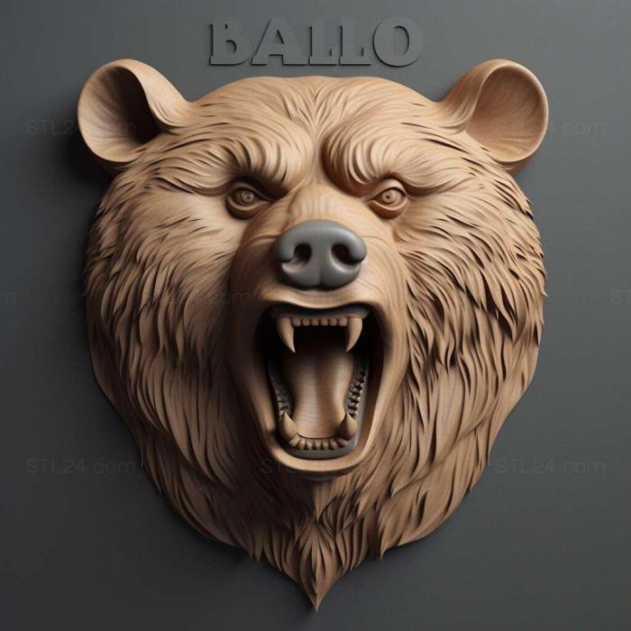 Nature and animals (st Baloo 1, NATURE_5941) 3D models for cnc